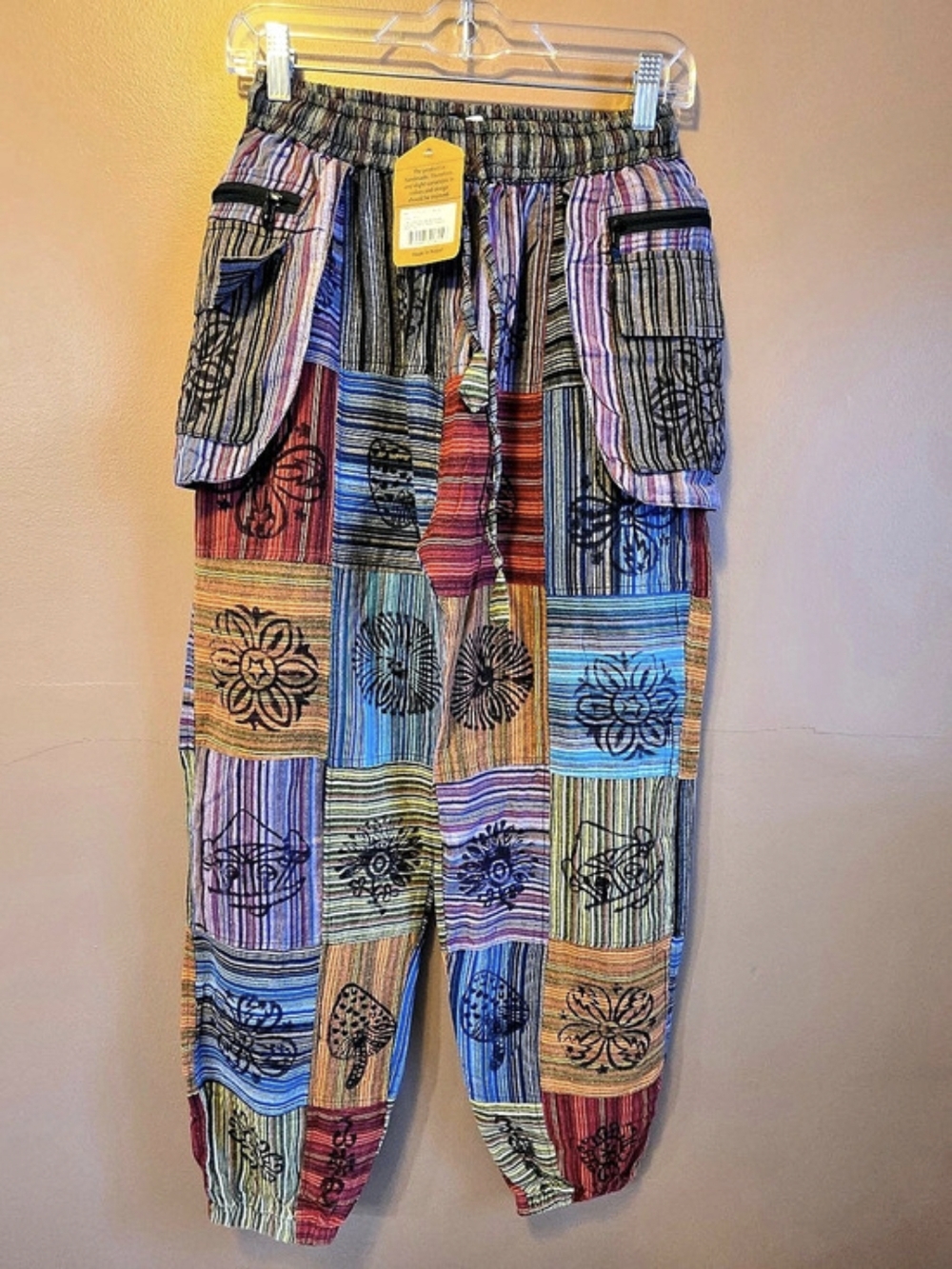 Boho Patchwork Handmade Joggers pants